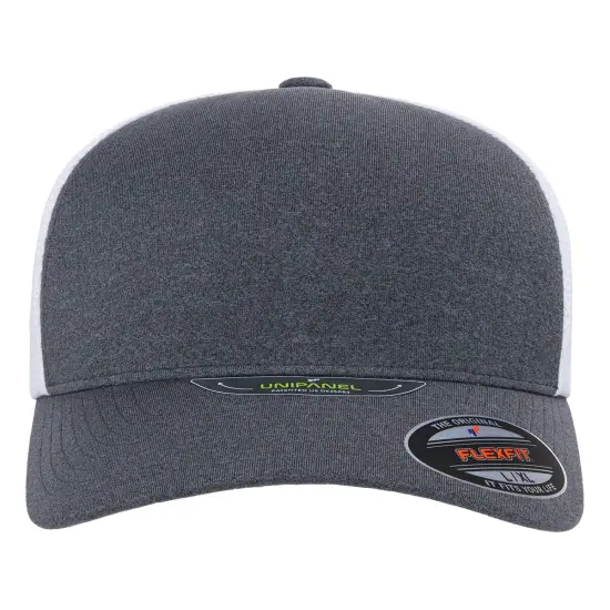 Flexfit® Unipanel Cap Sleek & Modern Fit MLNGE DK GR/ WHT {1}