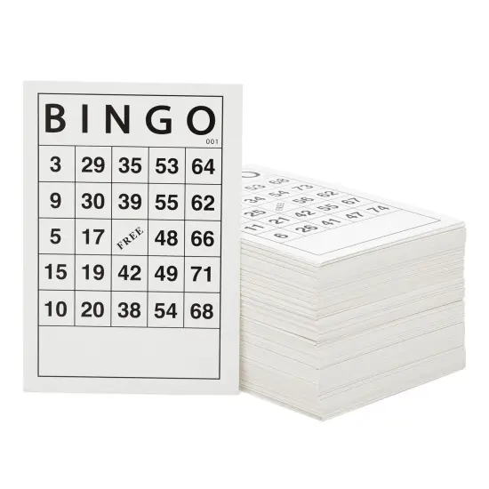 180 Sheets Reusable Paper Bingo Cards Bulk for Adults, Disposable Number Game Set for Large Groups (6x4 in) {1}