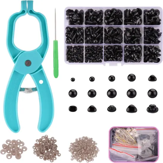 420Pcs Safety Eyes Kit with Auxiliary Tool (5-15mm Sizes) {1}