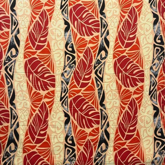 1 Yard Monstera Tribal Print Glitter Polyester Fabric, 36in L x 60in W, Lightweight & Durable Pink {4}