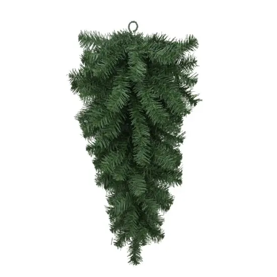 24" Artificial Pine Teardrop Swag &ndash; DIY Christmas Swag Base-82298-GN {1}