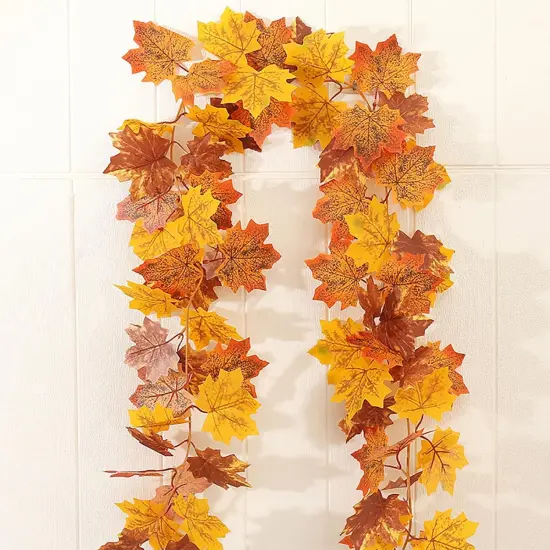 (3 Pcs) Fall Garland for Decorations Fall Leaves Garland {5}