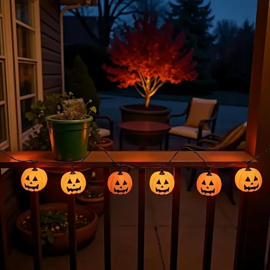 Pumpkin String Lights - 9 Ft {5}
