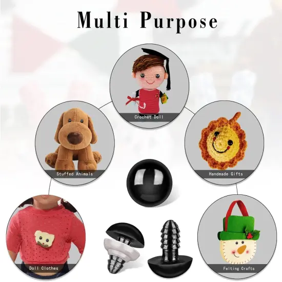 800Pcs Safety Eyes (6-14mm) {2}