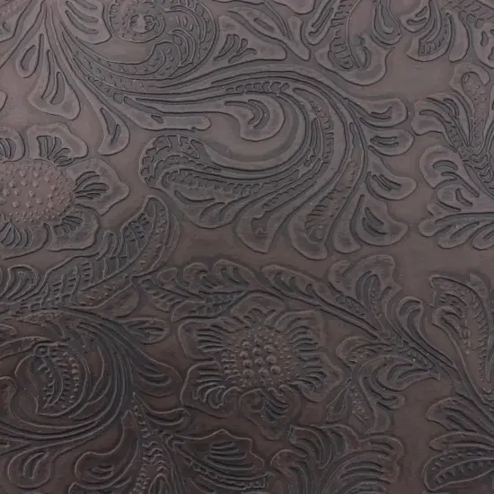 1 Yard Iridescent Faux Crocodile Vinyl Fabric For Upholstery Handbags Wallets Crafts 54 Inch Width Chocolate Brown {1}