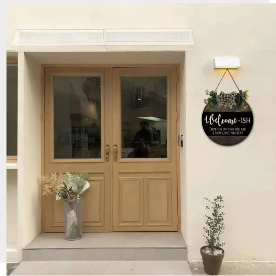 Welcome Sign for Front Door, Front Door Decor {3}