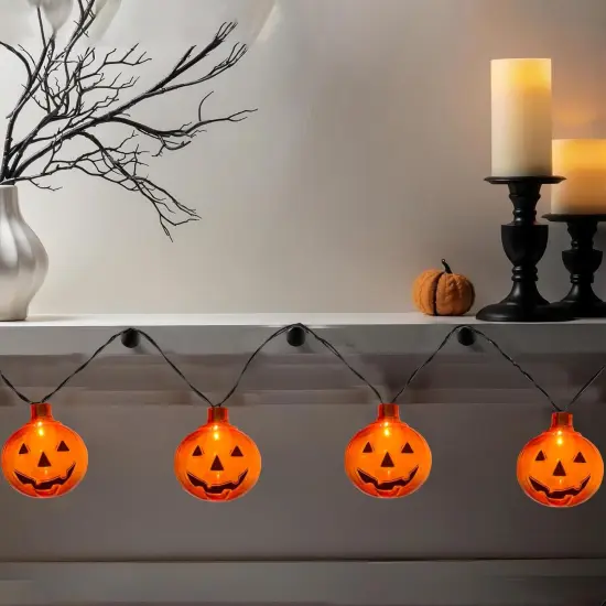 Halloween Pumpkin String Lights - 8.5Ft (Clear Pumpkin Lights) {4}