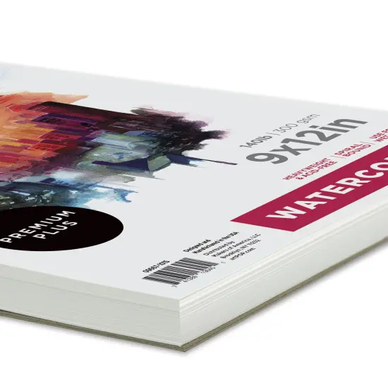 artPOP! Watercolor Pad, 9" x 12", 30 Sheets, Spiral Bound, Acid-Free Paper, 140lb (300gsm), Perfect for Most Wet & Dry Media, Ideal for Beginners, Students, Artists {1}