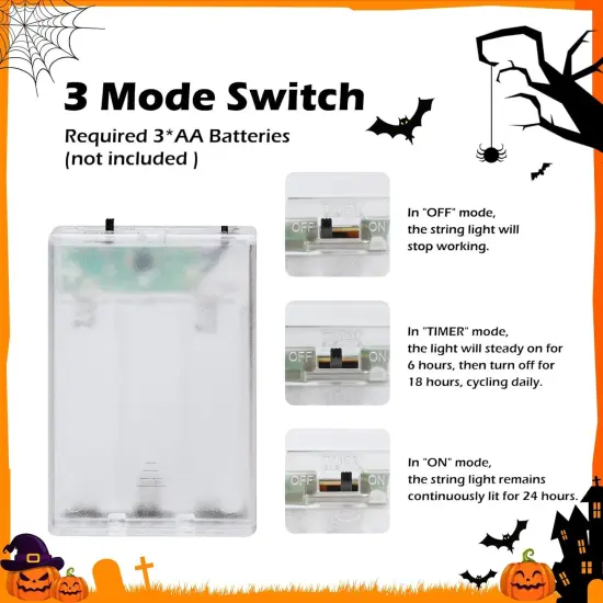 Halloween String Lights - Pumpkin Ghost Light {3}