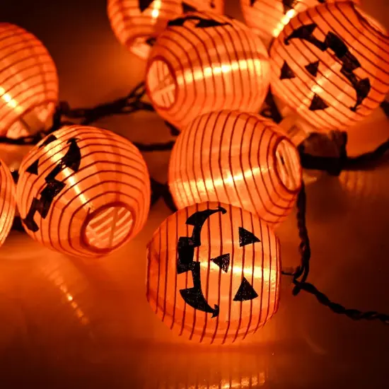 Halloween Pumpkin Lantern String Lights {3}