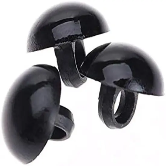 100PCS Black Plastic Safety Eyes - 10mm {5}