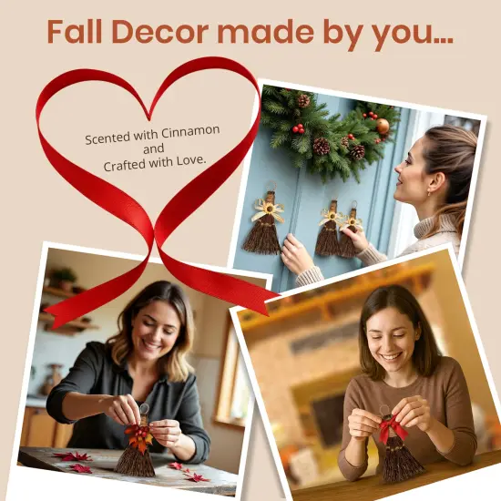 Cinnamon Broom 6" - Cinnamon Broomstick Scented 1 Pack -Mini Broom - Witches Broom Cinnamon Broomstick Decoration for Halloween {2}