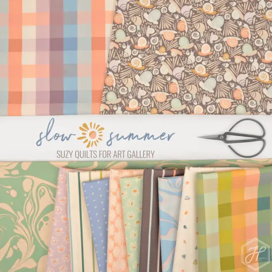 Summer Stripe Canvas in Multi (c99312) | Slow Summer | Suzy Quilts | Art Gallery {2}