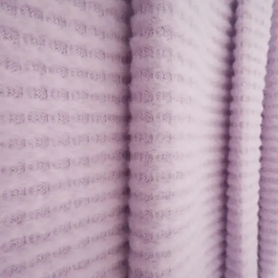 1 Yard Waffle Brushed Solid Fabric, 58/60&Prime; Wide Polyester Rayon Spandex Blend CHARCOAL GREY {2}