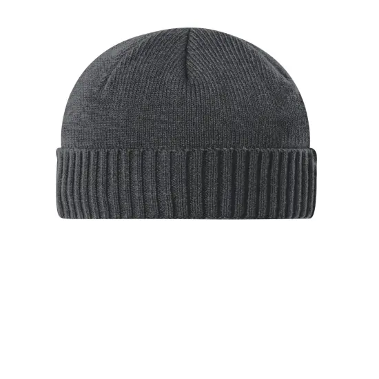 Port Authority&reg; Rib Knit Cuff Beanie Deep Smoke {5}