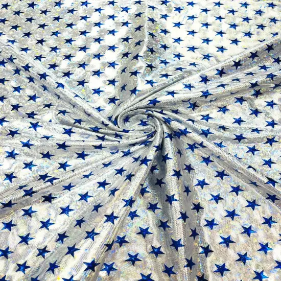 1 Yard Broken Glass Star Spandex Fabric Reflective Stretch Material for Costumes & Performance Wear Red {3}