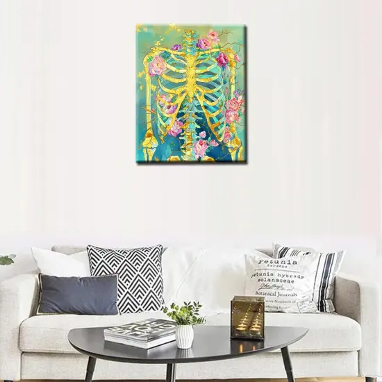 Golden Skeleton Paint by Numbers {3}