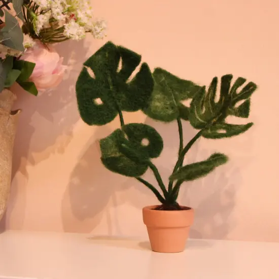 Felting Kit - Monstera Needle Felt Kit {6}