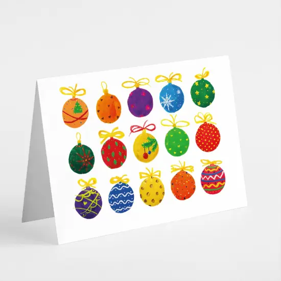  Colorful Ornament Christmas Greeting Cards Boxed Set &acirc;&euro;&ldquo; 24 Holiday Notecards Featuring Vibrant Ornament Designs, Perfect for Festive and Joyful Wishes {1}