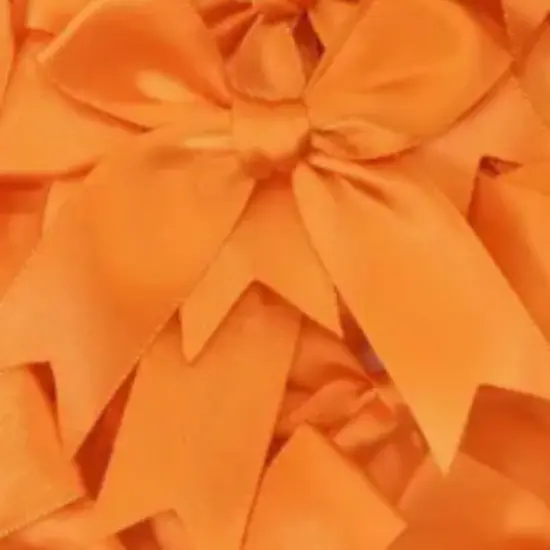 12 Ct Orange Bow Satin Ribbon {1}