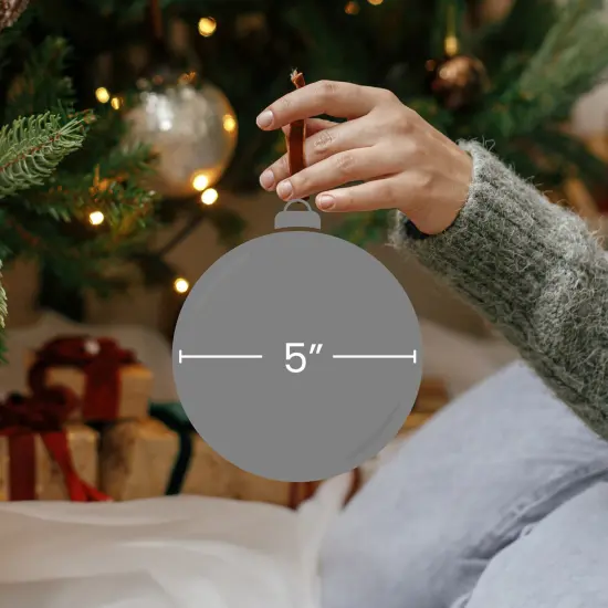 GKI/Bethlehem Lighting Pre-Lit Inflatable Commercial Outdoor Christmas Ball Ornament - 5' - Red and Gold {4}