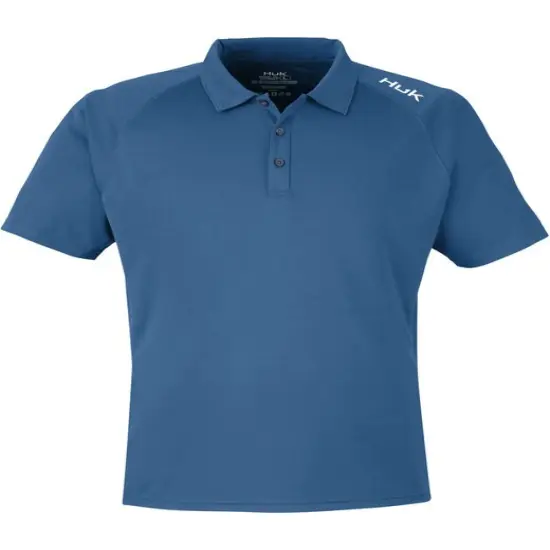 HUK&reg; Men's Lopro Solid Performance Polo Sargasso sea {1}