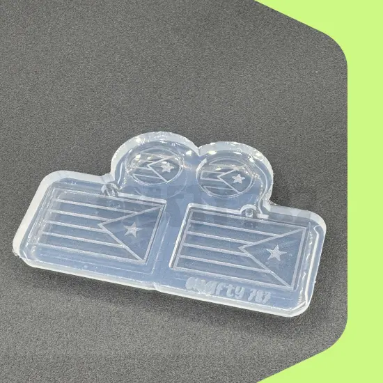 Puerto Rico Bandera Silicone Mold {4}