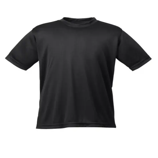 UltraClub&reg; Youth Cool & Dry Basic Performance T-Shirt BLACK {1}