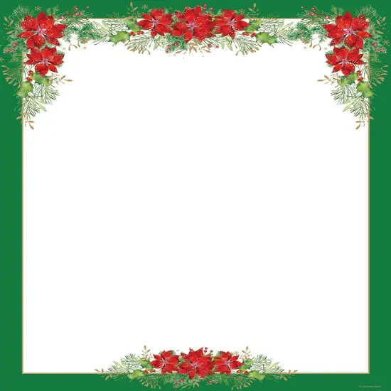 Great Papers! Holiday Stationery Letterhead, Poinsettia Valance, 8.5"x11", Printer Friendly, 80 sheets {1}