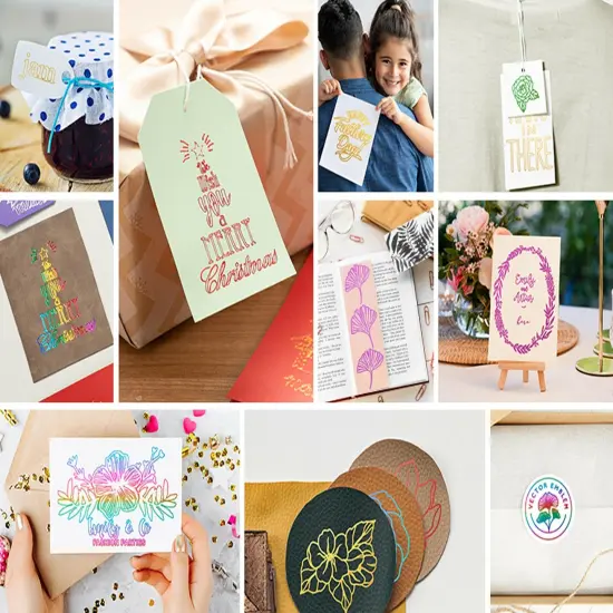 Craft Express 12" x 396" Hot Stamping Foil Roll &ndash; Metallic Finish Red {7}