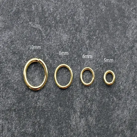 24k Gold Plated Open Jump Rings {4}