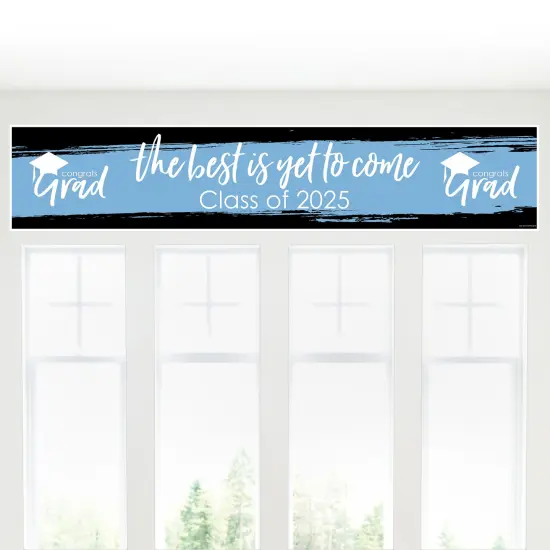 Big Dot of Happiness Light Blue 2025 Graduation Party Decorations Party Banner {6}