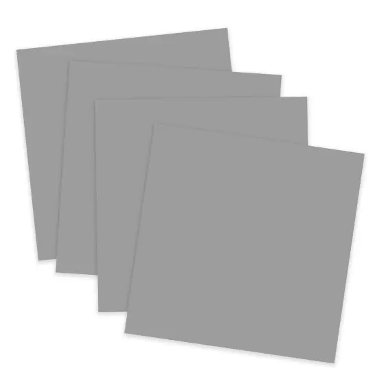 JPPlus Craft Plastic Plastic Craft Sheets for Laser Cutter, & Engraver Use- 4 Pack Silver {2}