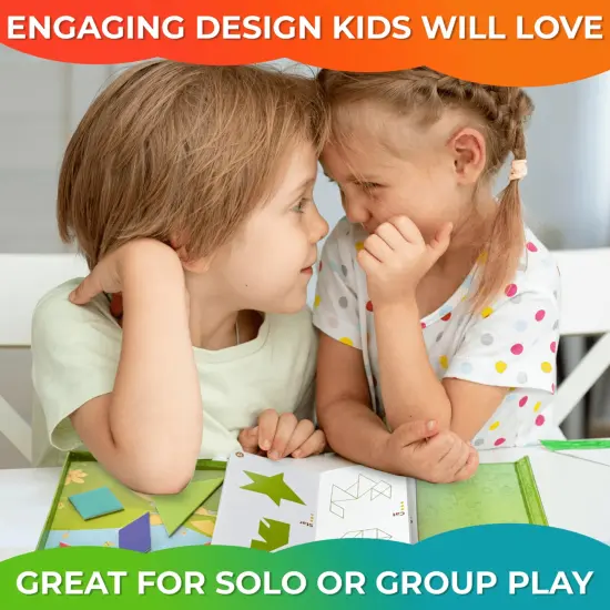 Tangram Magnet Game for Kids | Travel I Road Trip {4}