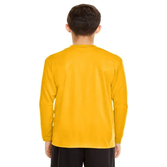 Team 365&reg; Youth Zone Performance Long-Sleeve T-Shirt SPORT GRAPHITE {6}