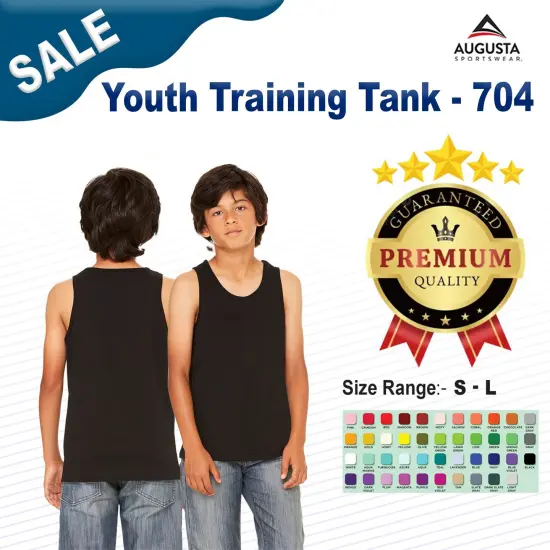 Augusta Sportswear&reg; Youth Training Tank ROYAL {2}