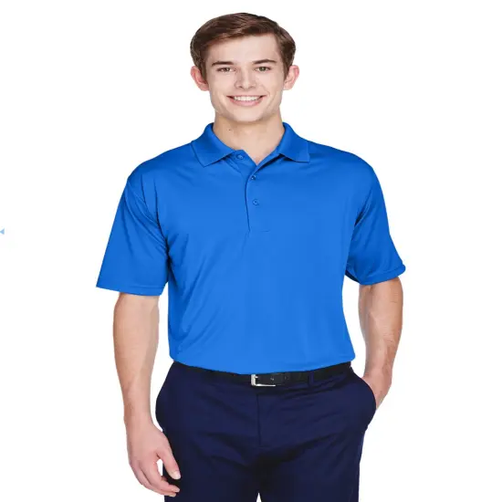 UltraClub&reg; Men's Cool & Dry 8-Star Elite Performance Interlock Polo ROYAL {1}