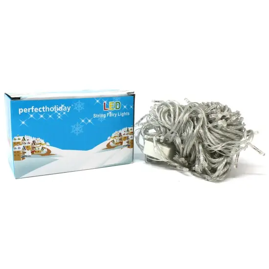 Perfect Holiday 200 LED String Light With Connector Red {4}