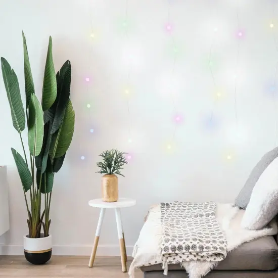 300 LED Curtain Lights copper wire White {4}