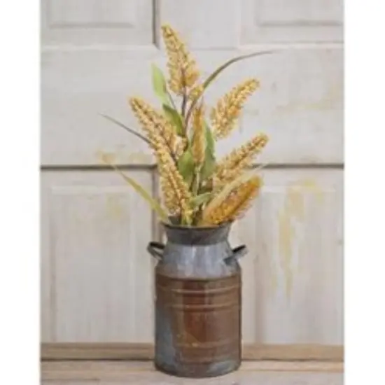 20”High Mustard Heather Spray with Brown-Paper Wrapped Stem {2}