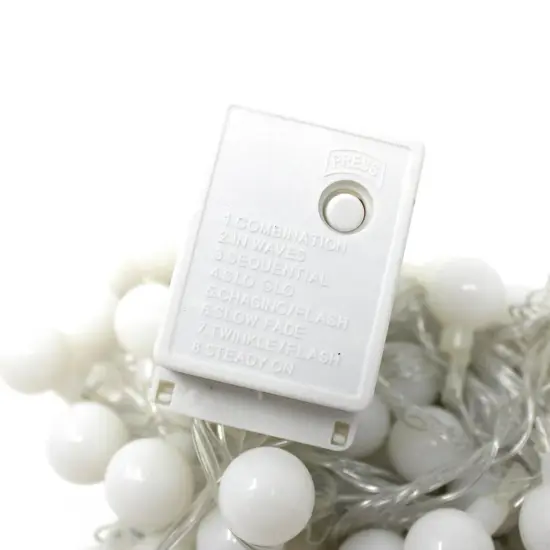 100 LED String Light Bulb w connector Warm White Warm white {4}