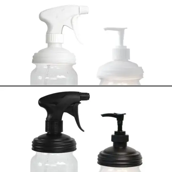 reCAP Mason Jar Sprayer and Pump Cap, Regular Mouth, Made in The USA, Leak-Proof, Freezer-Proof {2}