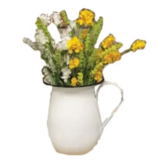 White Obedient Flower Pick 15" {2}