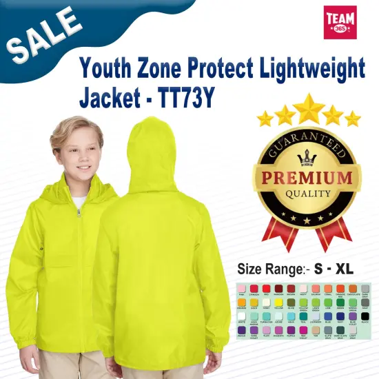 Team 365&reg; Youth Zone Protect Lightweight Jacket WHITE {2}