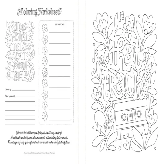 Modern Folk Art Coloring Book: 60 Patterns to Boost Joy, Relaxation & Creativity {5}