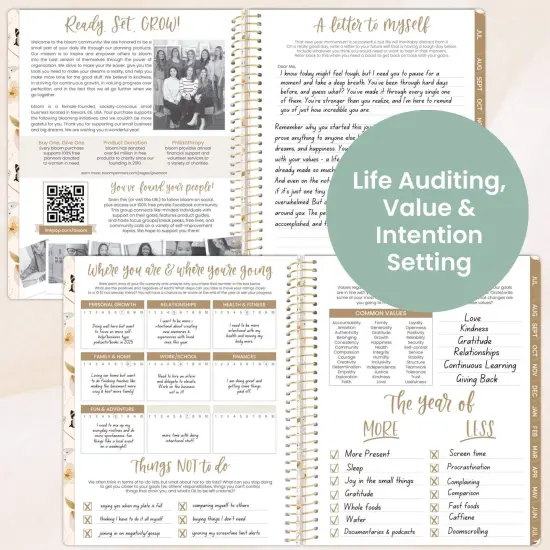 bloom daily planners 2025-26 Academic Planner, Soft Cover, 8.5" x 11", Butterfly Garden {5}