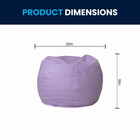 Emma and Oliver Small Bean Bag Chair for Kids and Teens Black {10}