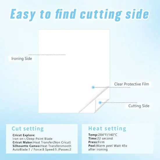 Color Changing HTV Heat Transfer Vinyl - 6Pcs {4}