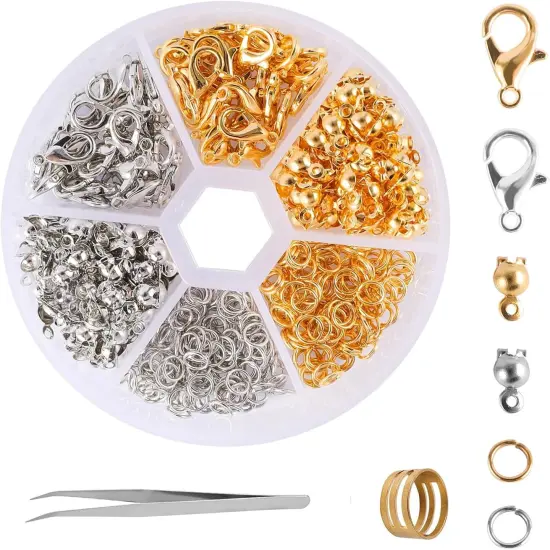 462 Pcs Lobster Claw Clasps for Jewelry Making Kit {1}