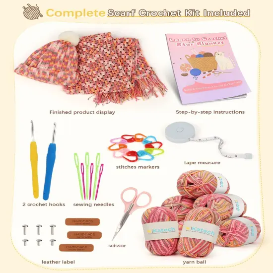 Crochet Kit for Beginners-Crochet Kit for Adults & Kids {5}
